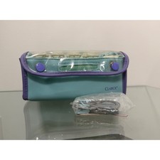 Clairol Vintage Travel Hot Roller Hair Setter 8 Ribbed Rollers Turquoise Purple