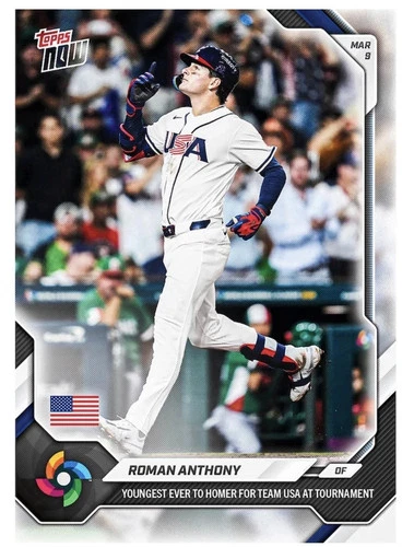 Roman Anthony - 2026 World Baseball Classic Topps NOW - Card 21 - IN HAND