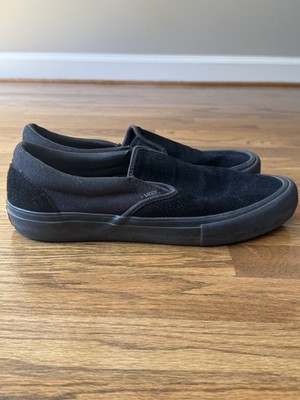 Vans Skate Slip On Black Suede Men s 10.5 DURACAP