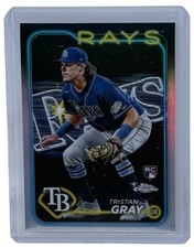 Tristan Gray 2024 Topps Chrome Lightboard Logo Refractor Rookie Card Rays RC #8