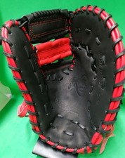 Hatakeyama Soft Baseball Mitt 12.5" Black  Red Limited Edition Used