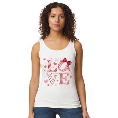 Liebe Damen Trägershirt Tank Top Herzen Romantik Valentinstag Geschenk für Sie