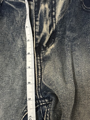 Phat Farm Mens Skinny Moto Biker Jeans 30X30 (31x26) Stretch Raw Hem Flaws - Picture 11 of 15