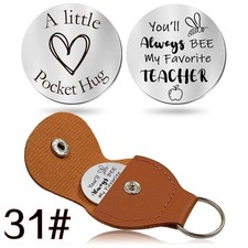 Inspirational Teacher Gift Keychain Pocket Hug Keepsake Reminder Quote
