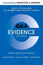 Concentrate Questions and Answers Evidence: Law Q&A Revision and