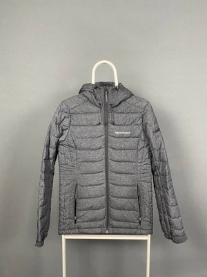 Peak Performance Womens Puffer Jacket Size S Gray Long Sleeve Windbreaker