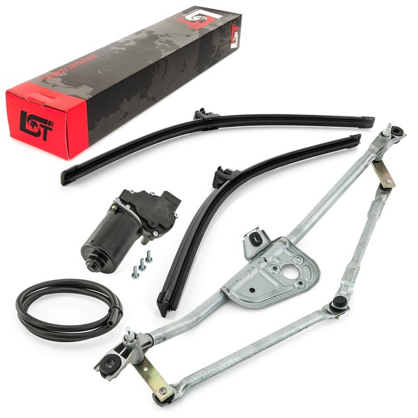 WischergestäNge Mit Motor 1M Schlauch Wischer Vorne FüR Audi A6 4B C5 2001-2005-image