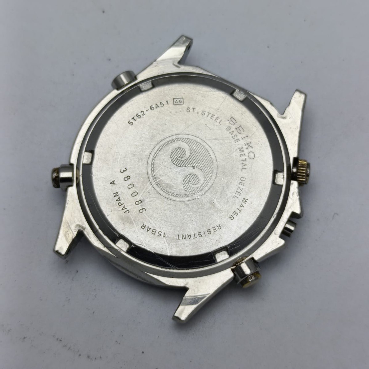 Seiko 5T52-6A51 Chronograph Alarm World Timer Vintage Men's Watch