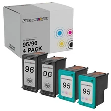 4PK C8766WN C8767WN for HP 95 96 COLOR/BLK Ink Cartridge Deskjet 5440x 5442 5443
