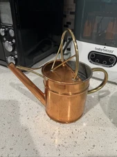 Copper Brass Watering Can by Copral 8"t Rustic Classic Garden Made in Portugal