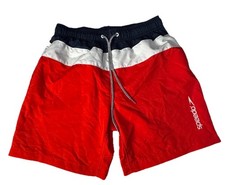 Speedo Men  s Swim Shorts Medium Colorblock Lined Mesh Quick Dry Beach