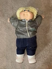 Vintage First Tooth HM5 OK Cabbage Patch Kid Grey Windbreaker Diaper Shoes Socks