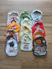 Large 18 Count Baby Bib Lot Daycare Feeding Drool Or Spitup
