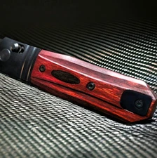 CRKT Redemption Compact Custom Scales - Bloodwood Exotic Hardwood