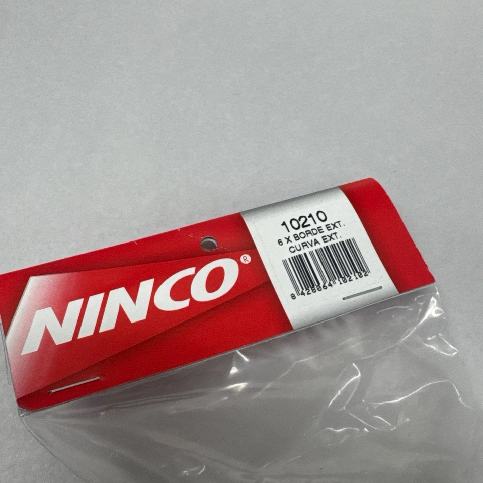 1x Ninco #10210 EXTERIOR Borde Blanco/Rojo Curva 6 piezas - NUEVO Foto 3 de 4
