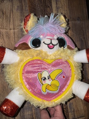 Zuru Rainbocorns Sweet Shake Surprise BANANA SPLIT LLAMA Talking Stuffed Plush