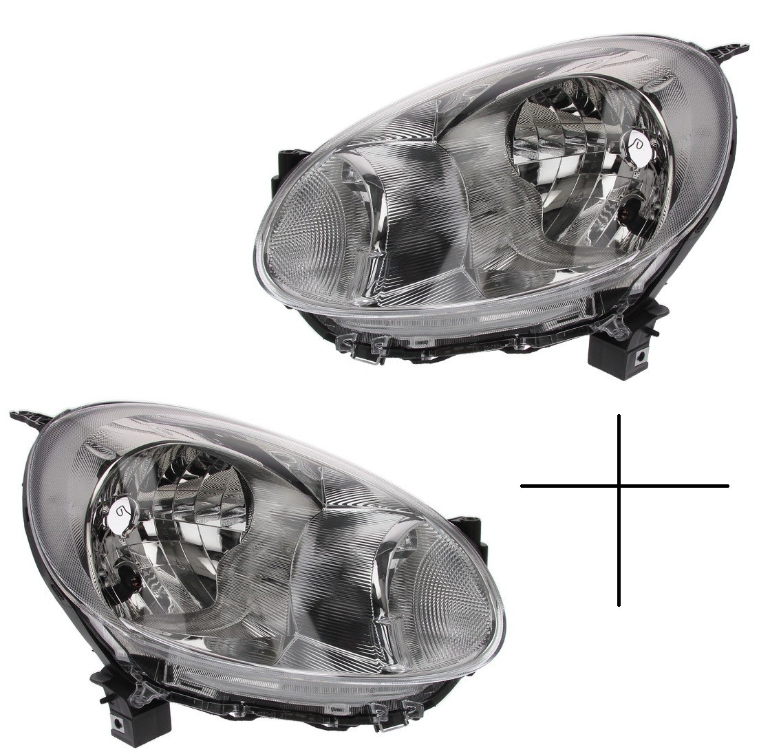 Optiques avant H4 pour remplacer les phares casses suite a un choc sur Micra K13