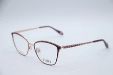 NEW FYSH 3705 M207 PURPLE PEACH GOLD AUTHENTIC FRAMES EYEGLASSES 53-17
