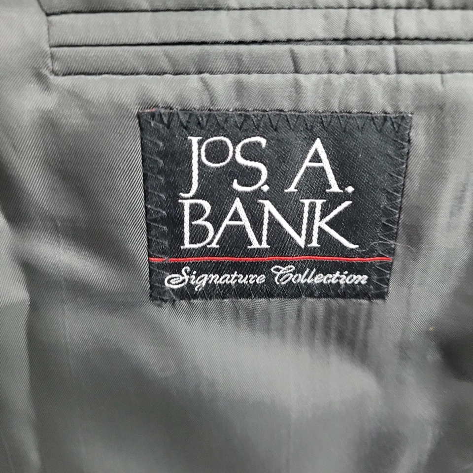 Blazer Abrigo Deportivo Jos A Bank Signature Collection Gris 100% Lana Espiga 52L Foto 3 de 4