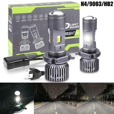 H4 9003 Bi-led Mini Projector Lens Lhd Headlight Kit Bulbs Highlow Beam 50000lm