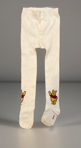 Disney Winnie the Pooh Toddler Tights 3T 4T Medium Heavy Cotton Footed