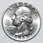 1955 D Washington Quarter CHOICE BRILLIANT UNCIRCULATED (L253)