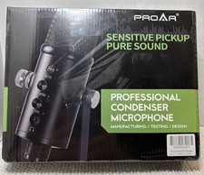 PROAR-Sensitive Condenser Microphone Pro Audio Pickup Studio-Quality Sound