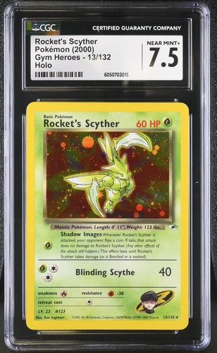 Rocket's Scyther (Unlimited) graded CGC 7.5 for sale on eBay