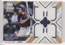 2018 Panini Elite Extra Edition Quad Materials Silver 33/149 Nathan Lukes hg6