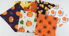 7 Pack Halloween Dog Bandanas Med Large Bib Scarf Pet Bandana Handkerchief