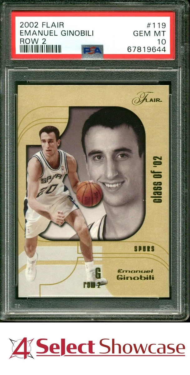 Manu Ginobili Professional Sports Authenticator (PSA) Basketball