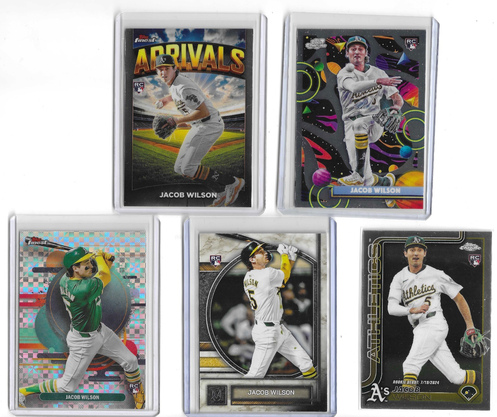 2025 Topps 5 Card Jacob Wilson Rookie Lot