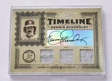 2025 Playoff Prime Cuts Timeline Dennis Eckersley Triple Patch Auto JL3 NM /5