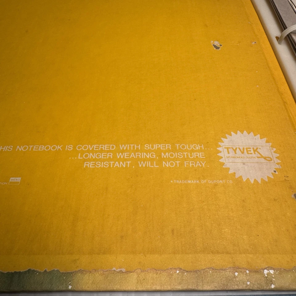 Carpeta escolar Flower vintage años 70 usada Flower Power Foto 4 de 4