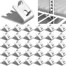 32Pcs Freezer Shelf Clip Stainless Steel Refrigerator Shelf Support Clips