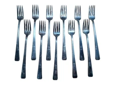 (11) Wm. Rogers MFG. Co. Revelation Dinner Forks Mono K