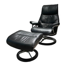 Stressless Sessel View M Bezug Cori Schwarz Untergestell Signature 