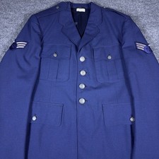 US Air Force Mens Service Dress Blue Uniform Jacket Coat 41R 8405-01-086-3878