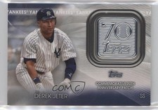 2021 Topps 70th Anniversary Manufactured Logo Derek Jeter Patch HOF 08uw
