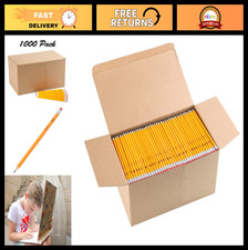 Bulk Pack of 1000 Pre-Sharpened 2 HB Yellow Wood-Cased Pencils - Perfect for Sc