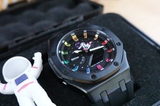 SpaceOak Astronaut On Rocket Edition - Unique, Handcrafted Sports Watch