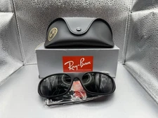 Ray-Ban Daddy-O Matte Rubber Black/Green 59 mm Sunglasses 0RB2016 W257859