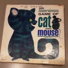 Vintage Game of Cat and Mouse Board Game 1964 Complete