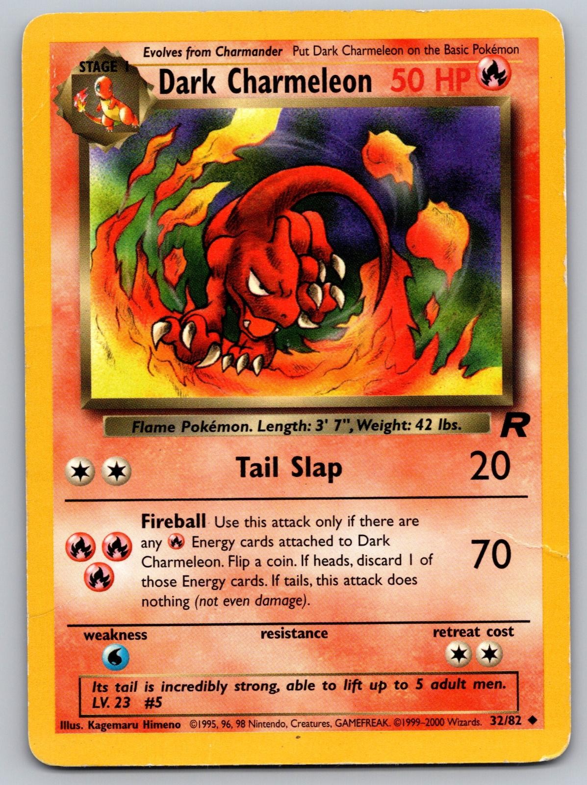 Dark Charmeleon 32/82 Promo WoTC Promo Pokemon Damaged