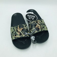 Crocs Men's 8 Women's 10 Classic Realtree Slides Black Camoflauge Camo NWT