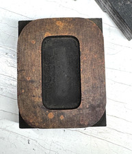 Vintage Letter O Wood Letterpress Print Type Printers 2.5" 2-1/2"
