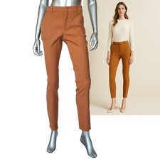 GUCCI PANTS SKINNY FIT CARAMEL WOOL TROUSERS sz IT 44 US 8