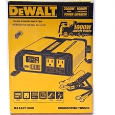 DEWALT DXAEPI1000 Portable Power Inverter 2000w peak - 1000w continuous