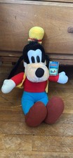 Disney Goofy Plush Stuffed Animal w/ Tag Red Shirt Blue Pants Vintage 1996