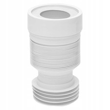 500mm Toilet WC Flexible Toilet Waste Pipe Connector Extension Harmonica